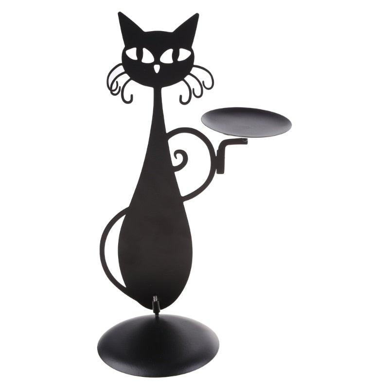 Castiçal Gato Preto - CS1009 - Casa Cherie