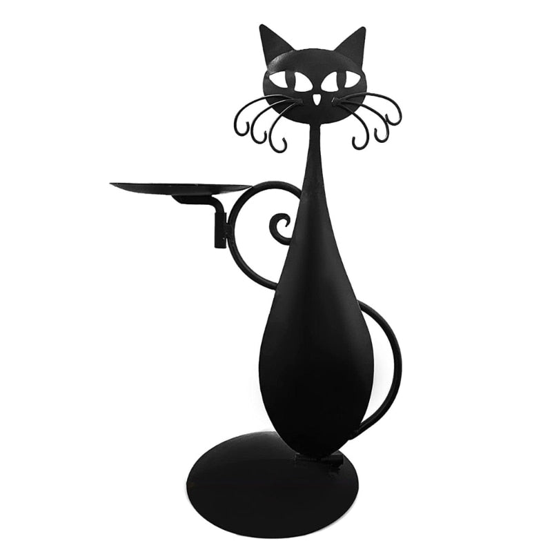 Castiçal Gato Preto - CS1009 - Casa Cherie